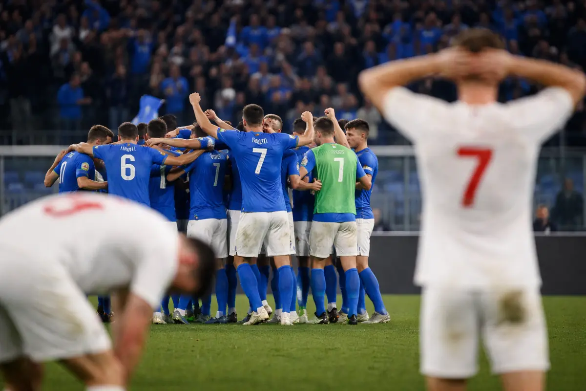 La Nazionale italiana esulta