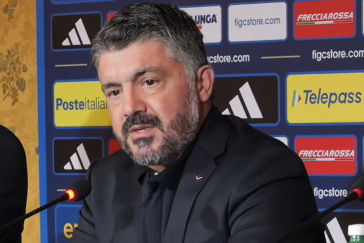 Gattuso alla presentazione come nuovo Ct dell'Italia